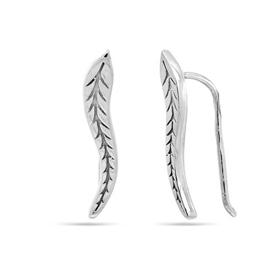 Серьги из серебра без вставки, Ю-28005р
