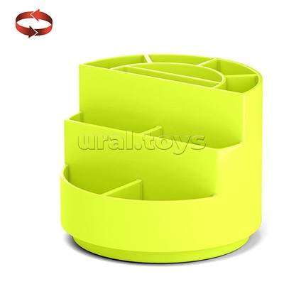 Подставка настольная вращающаяся пластиковая Mini Burger, Neon Solid, желтая