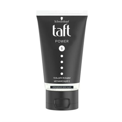 Гель для укладки волос Taft Power Невидимая укладка, мегасильная фиксация, 150 мл