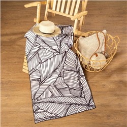 Полотенце пляжное с ручками Этель «Листья», 70×140 см, 250 г/м².100%п/э