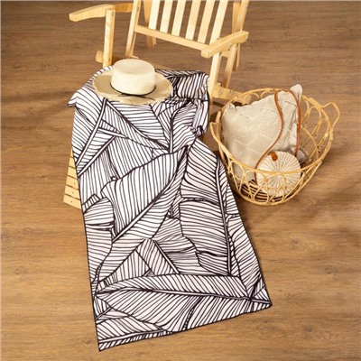 Полотенце пляжное с ручками Этель «Листья», 70×140 см, 250 г/м².100%п/э