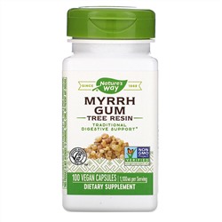 Nature's Way, Myrrh Gum, Tree Resin, 1,100 mg, 100 Vegan Capsules