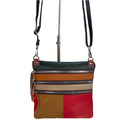 Женская сумка из натуральной кожи мультицвет