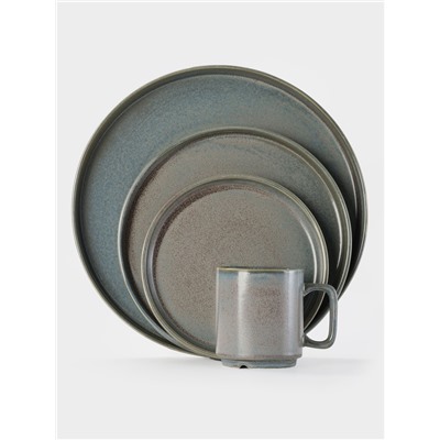 Кружка Magistro Shadow, 270 мл, 15.5×7.6×8.5 см, фарфор, серая