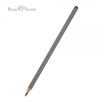 Карандаш пластиковый  "ArtGraphix.Шашечки" трехгранный НВ 21-0038/08 Bruno Visconti