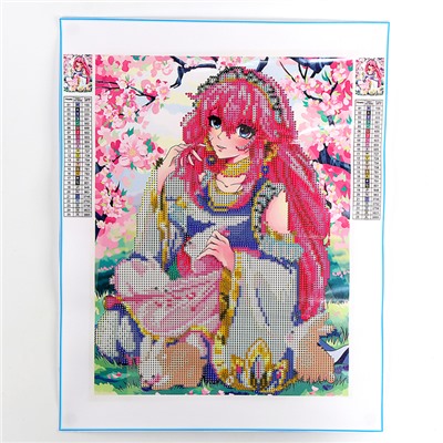 Алмазная мозаика с частичным заполнением на холсте «Нежная», 30×40 см