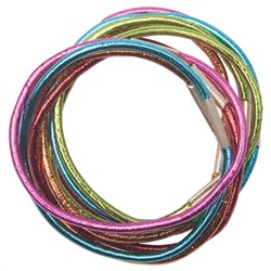 Dewal Резинки для волос цветные Midi RE040, 10 шт.
