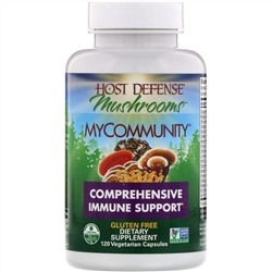 Fungi Perfecti, Иммунная защита, MyCommunity, 120 растительных капсул