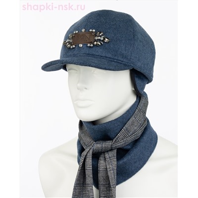 Дана стразы Комплект (бейсболка+бактус) (57-59)