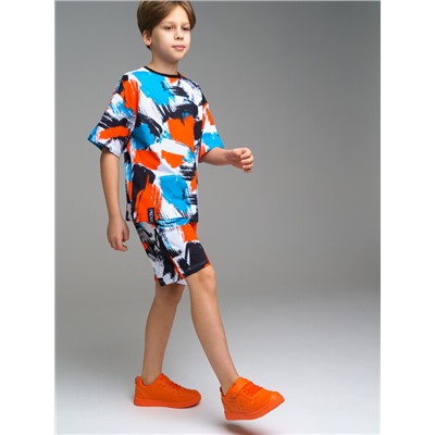 Комплект трикотажный для мальчиков: фуфайка (футболка), шорты