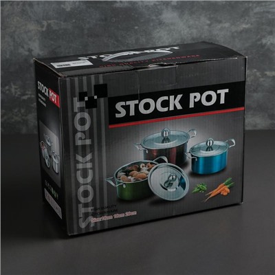 УЦЕНКА Набор кастрюль «Классик» 3 шт.: 1 л (d=16 см), 1.5 л (d=18 см), 2 л (d=20 см)