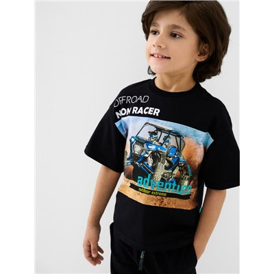 Комплект трикотажный для мальчиков: фуфайка (футболка), брюки