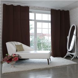 Штора портьерная «Этель», 220×280 см, английский стиль шоколад