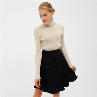 Юбка мини женская MINAKU: Casual Collection, чёрная, размер 42