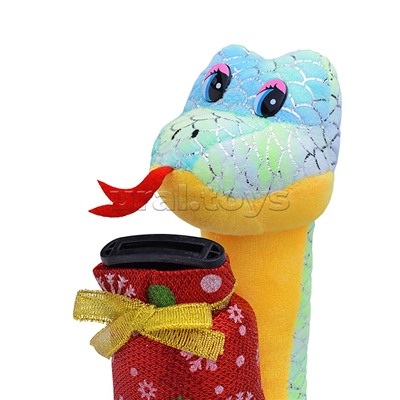 Мягкая игрушка "Змея с копилкой", русская песенка