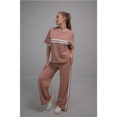 Женский костюм оверсайз из футера двухнитки Happyfox