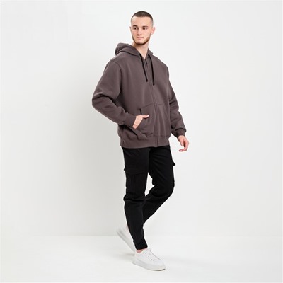 Толстовка мужская НАЧЁС, цвет графит, размер 52