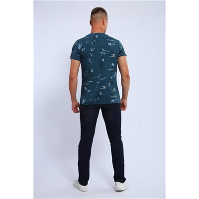 Футболка 015 (Бирюза)