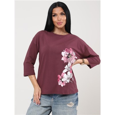 Мимулус - футболка лиловый