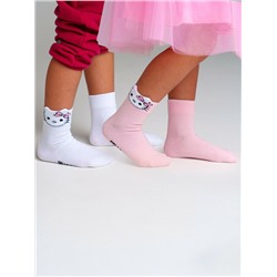 Носки трикотажные для девочек, 2 пары в комплекте