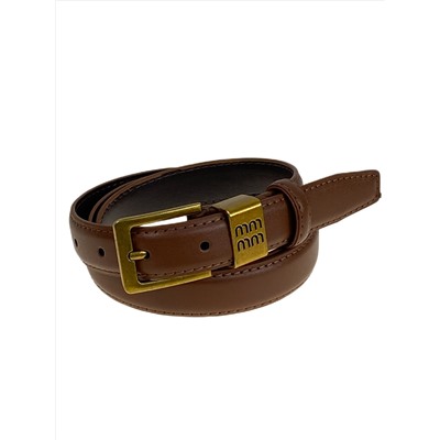 Ремень женский из искусственной кожи, цвет коричневый