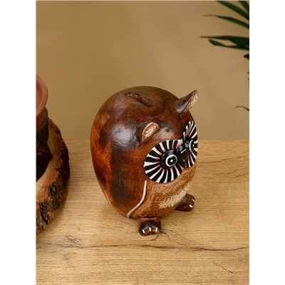 Копилка «Совенок», 10×10×13 см, дерево