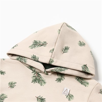 Костюм детский (худи, брюки) «Крошка Я. Еловые веточки», рост 86-92 см