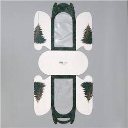 Складная коробка под маленький торт «Ёлочка», 15×15×18 см, Новый год