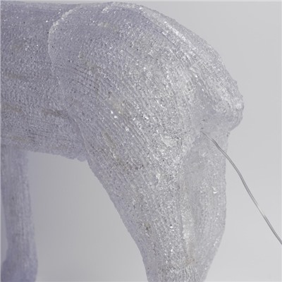 УЦЕНКА Фигура акриловая «Олень голова влево», 60×35×100 см, 144 LED, 24 В, свечение белое