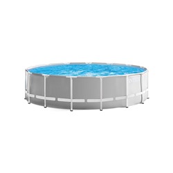 Бассейн каркасный INTEX Prism Frame 26726NP, 457×122 см, фильтр-насос, лестница, тент, подстилка, круглый