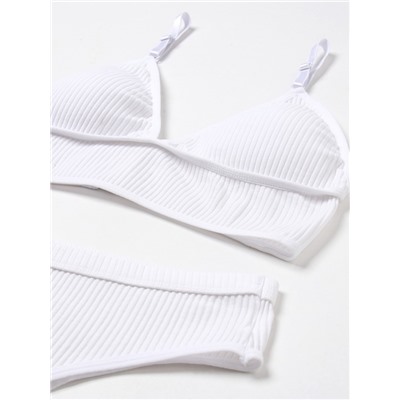 Комплект нижнего белья женский (топ, трусы) Collorista, белый, размер 44-46