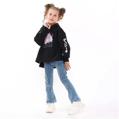 Толстовка для девочки Mark Formelle, чёрная, рост 104 см