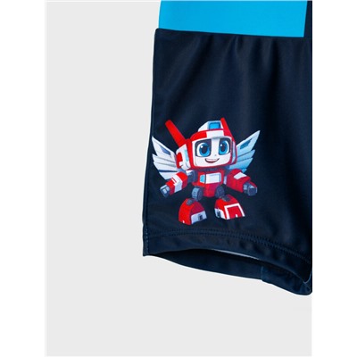 Плавки-шорты трикотажные для мальчиков, средней длины