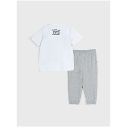 Комплект детский трикотажный для мальчиков: фуфайка (футболка), брюки