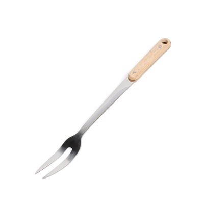 Вилка для мяса 37 см, 7×3.5 см, с деревянной ручкой
