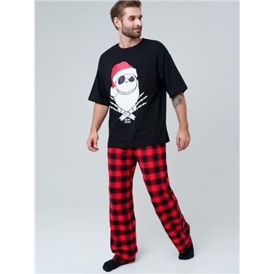 Комплект для мужчин: фуфайка (футболка) трикотажная, брюки текстильные