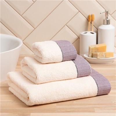 Полотенце махровое Love Life «Бриз» 30×50 см, гранатовый