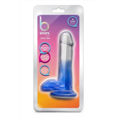 Синий фаллоимитатор Stella Blue - 16,5 см.