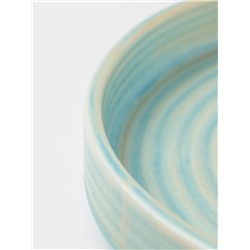 Тарелка десертная Magistr Sand Ripples Magistro, d=20 см, фарфор, голубая
