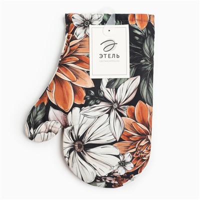 Варежка-прихватка «Этель» Meadow flower 20×27 см, 100% хлопок, саржа 190 г/м²