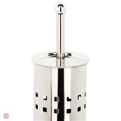 VETTA Ёрш для туалета напольный, хром, нерж.сталь 9,5x38 см