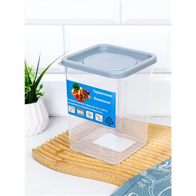 Контейнер квадратный 880 мл / 90425 /уп 72/ ДОП СКИДКА НА КОРОБ 3%