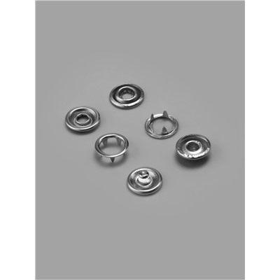 Кнопки рубашечные, открытые, d=9.5 мм, 140 шт., в органайзере