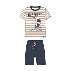 Комплект трикотажный для мальчиков: фуфайка (футболка), шорты