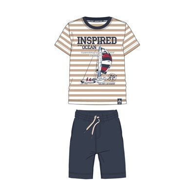 Комплект трикотажный для мальчиков: фуфайка (футболка), шорты