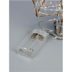 УЦЕНКА Фигура световая «Ёлочка», 36×17×6 см, 20 LED, от батареек ААх2, свечение тёплое белое