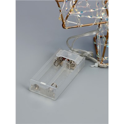 УЦЕНКА Фигура световая «Ёлочка», 36×17×6 см, 20 LED, от батареек ААх2, свечение тёплое белое