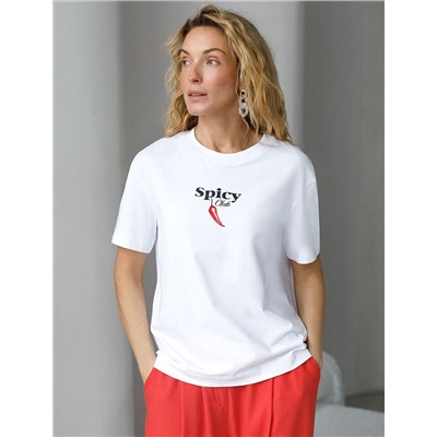 VILATTE Футболка D49.145