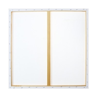 Холст на подрамнике, хлопок 100%, 1.6×60×60 см, акриловый грунт, мелкозернистый, 280 г/м²