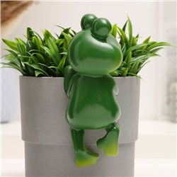 Фигурка для флорариума TAKE IT EASY «Лягушка Квак», декор на кашпо, 10×8×16 см